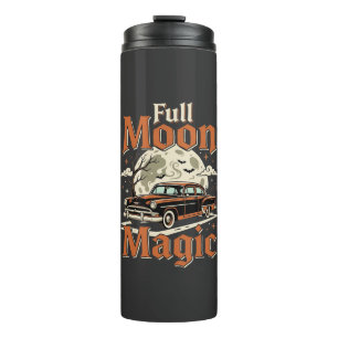 Bouteilles Isothermes Voiture Vintage Magie Pleine Lune Halloween