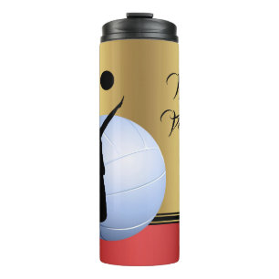 Bouteilles Isothermes Volleyball Femme Joueur Ball élégant Personnaliser