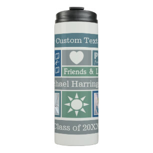 Bouteilles Isothermes VOS PHOTOS, NOM & TEXTE chambre de dortoir personn