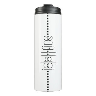 Bouteilles Isothermes Votre nom en tant que glyphes Aliens Unique Blanc