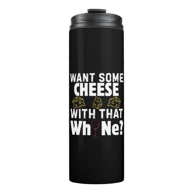 Bouteilles Isothermes Voulez-vous du fromage avec ce vin ? (Devant)