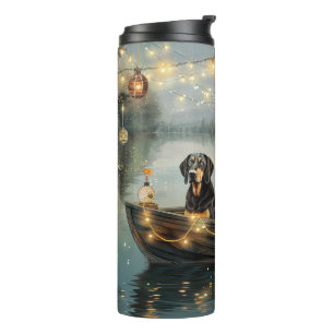 Bouteilles Isothermes Voyage de fête de Noël de Bluetick Coonhound