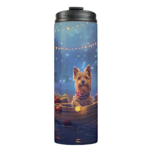 Bouteilles Isothermes Voyage de fête de Noël de Terrier Australien