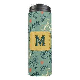 Bouteilles Isothermes Voyons à vélo vert moderne Motif