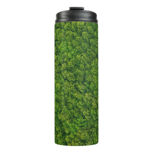Bouteilles Isothermes Vue aérienne sur la forêt, vue supérieure, espace