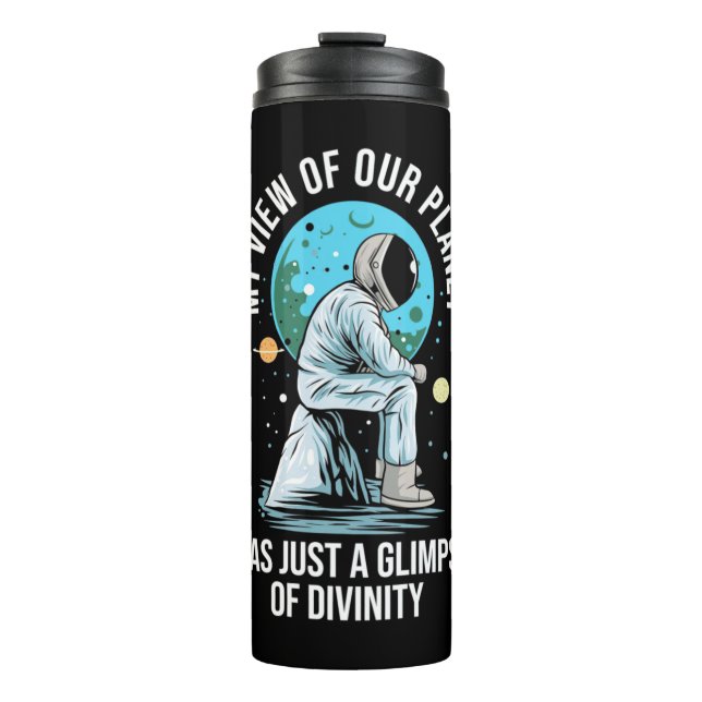 Bouteilles Isothermes Vue astronaute de notre planète (Devant)