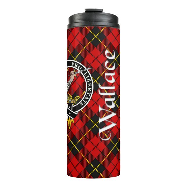Bouteilles Isothermes Wallace Clan Badge & Tartan (Devant)