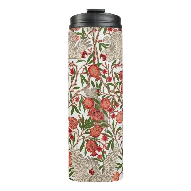 Bouteilles Isothermes Walter Crane Cacatoès rose Grenade rouge Art (Devant)