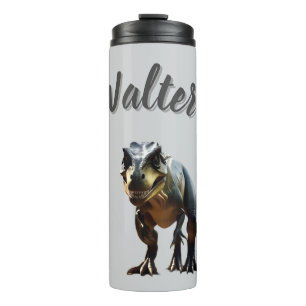 Bouteilles Isothermes Walter Nom Avec T Rex Dinosaure,