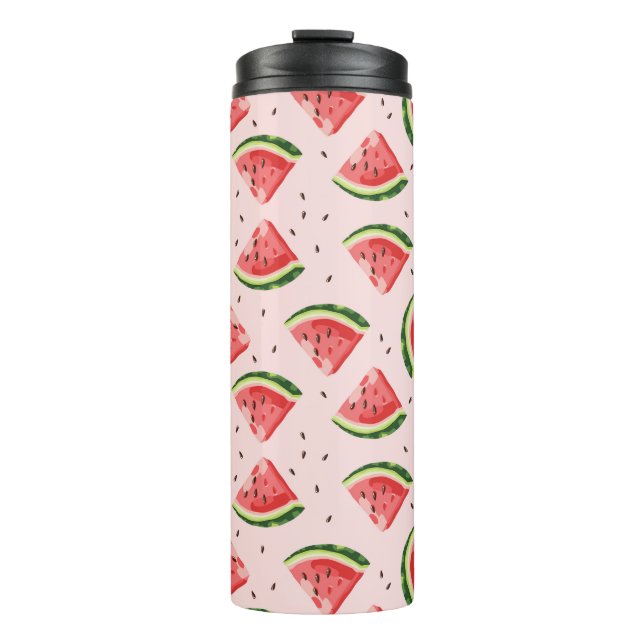 Bouteilles Isothermes Watercolor Watermelon Motif de fruits (Devant)