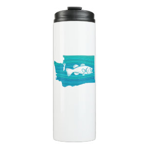 Bouteilles Isothermes Wave Fishing de l'État de Washington