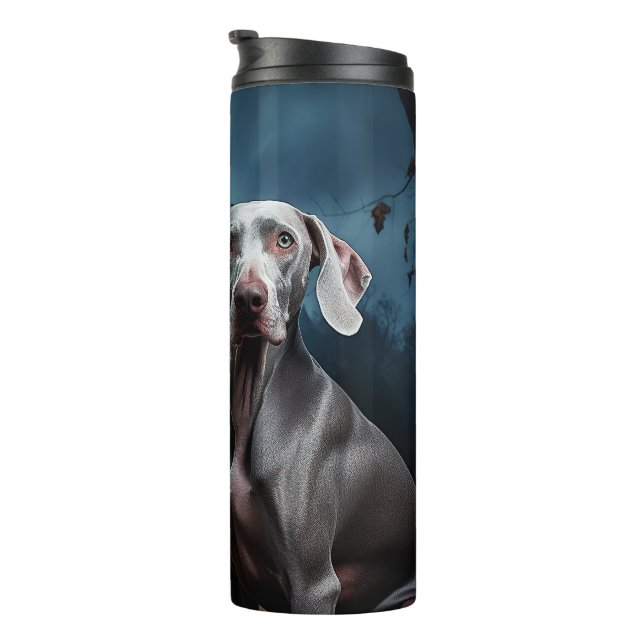 Bouteilles Isothermes Weimaraner Halloween effroi (Tourné sur la droite)