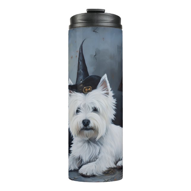Bouteilles Isothermes West Highland White Terrier Citrouille Halloween (Devant)
