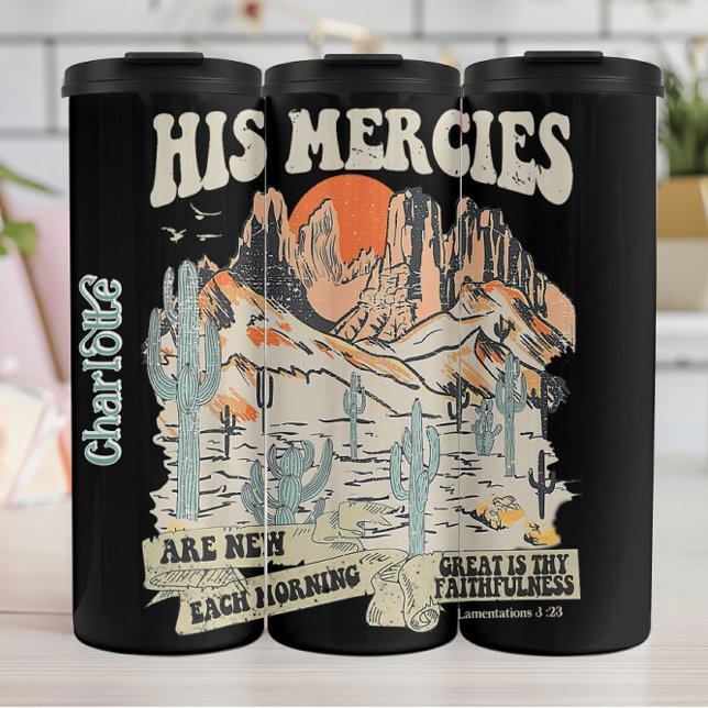 Bouteilles Isothermes Western Retro Christian Desert Graphic (Créateur téléchargé)