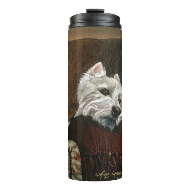 Bouteilles Isothermes Westie sur canapé (Devant)