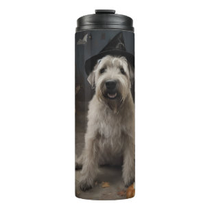 Bouteilles Isothermes Wheaten Terrier Citrouille Halloween effroi