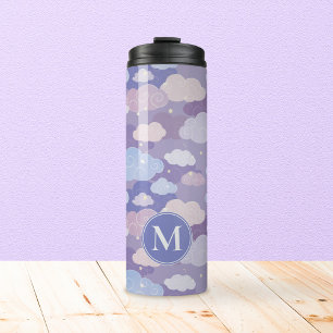 Bouteilles Isothermes Whimsical Pastel Clouds et étoiles Motif