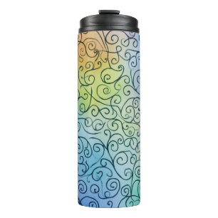 Bouteilles Isothermes Whimsical Rainbow Motif Abstrait coloré