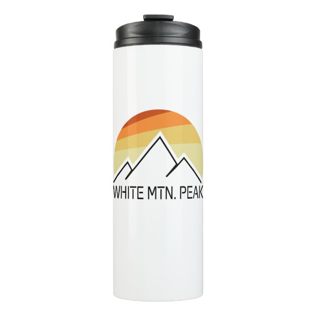Bouteilles Isothermes White Mountain Peak California Retro (Devant)