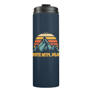 Bouteilles Isothermes White Mountain Peak California Retro Turquoise