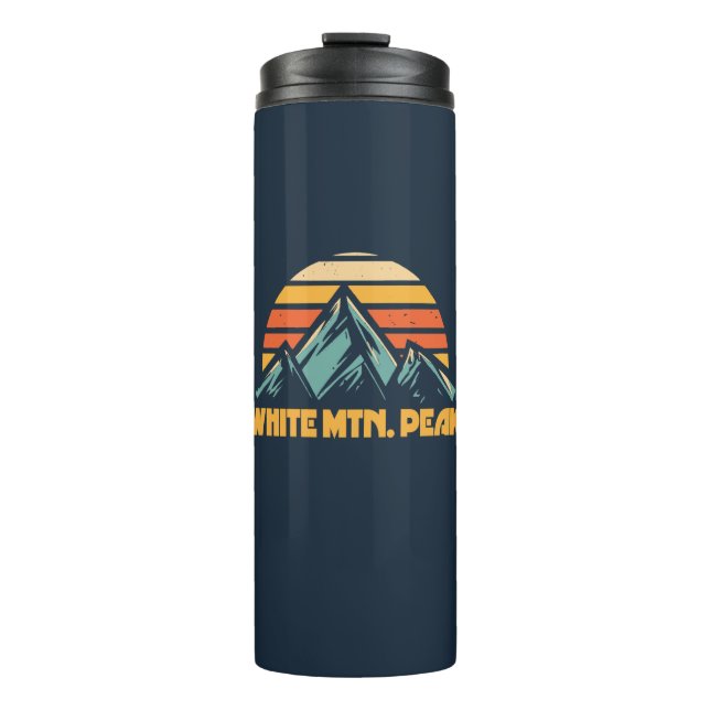 Bouteilles Isothermes White Mountain Peak California Retro Turquoise (Devant)