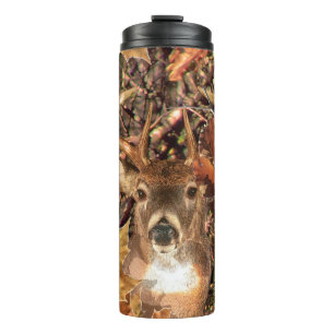 Bouteilles Isothermes White Tail Deer Head Fall Energy Spiré sur un