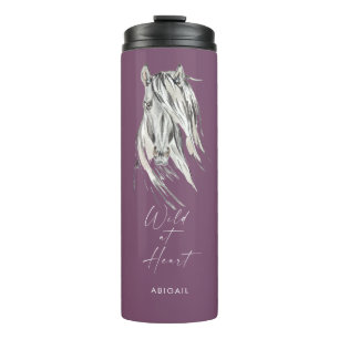 Bouteilles Isothermes Wild at Heart Nom personnalisé Lilac