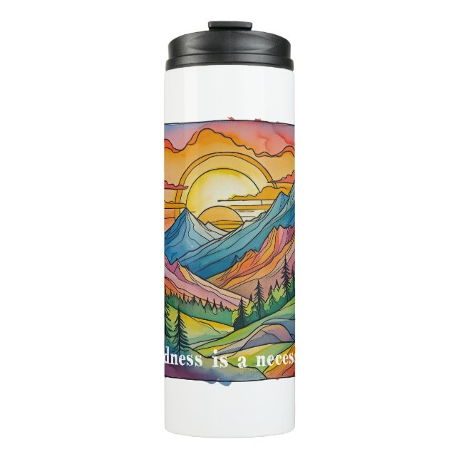 Bouteilles Isothermes Wildness is a necessity save our public lands  (Devant)