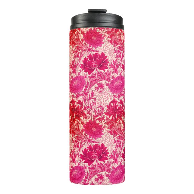 Bouteilles Isothermes William Morris Chrysanthemums, Fuchsia Pink (Devant)