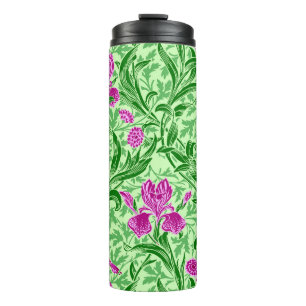 Bouteilles Isothermes William Morris Irises, Green, Magenta et Orchid
