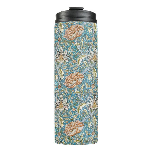Bouteilles Isothermes William Morris motif floral Windrush bleu (Devant)