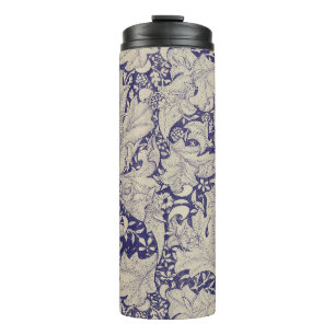 Bouteilles Isothermes William Morris Motif Giroflée Bleu Antique