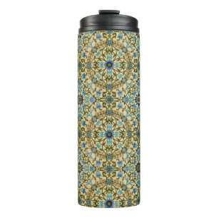 Bouteilles Isothermes William Morris Vintage Blue Motif Sans Couture