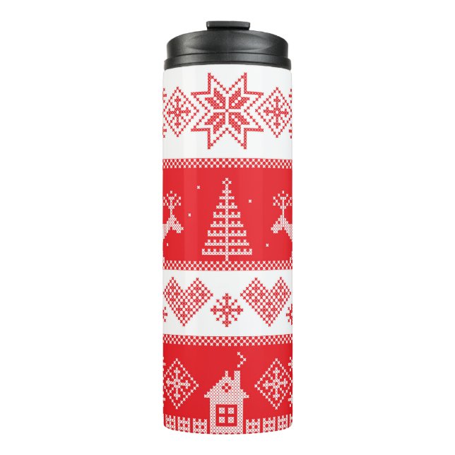 Bouteilles Isothermes Winter Wonderland : Conception Vintage et transpar (Devant)