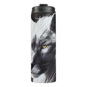 Bouteilles Isothermes Wolf Portrait Animal Peinture Faune Aventure