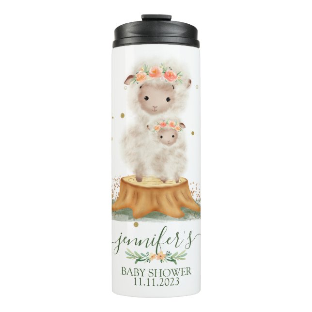 Bouteilles Isothermes Woodland Lamb Sheep Family Baby Girl (Devant)