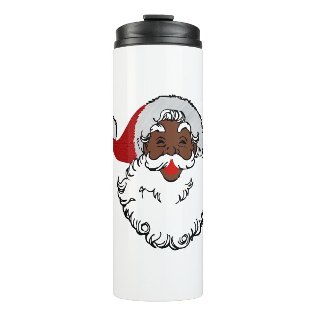 Bouteilles Isothermes xmas black santa claus (Devant)