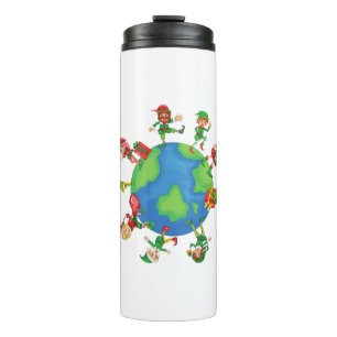 Bouteilles Isothermes xmas santa claus elves