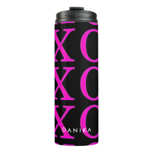 Bouteilles Isothermes Xoxo de PixDezines/arrière - plan chaud de