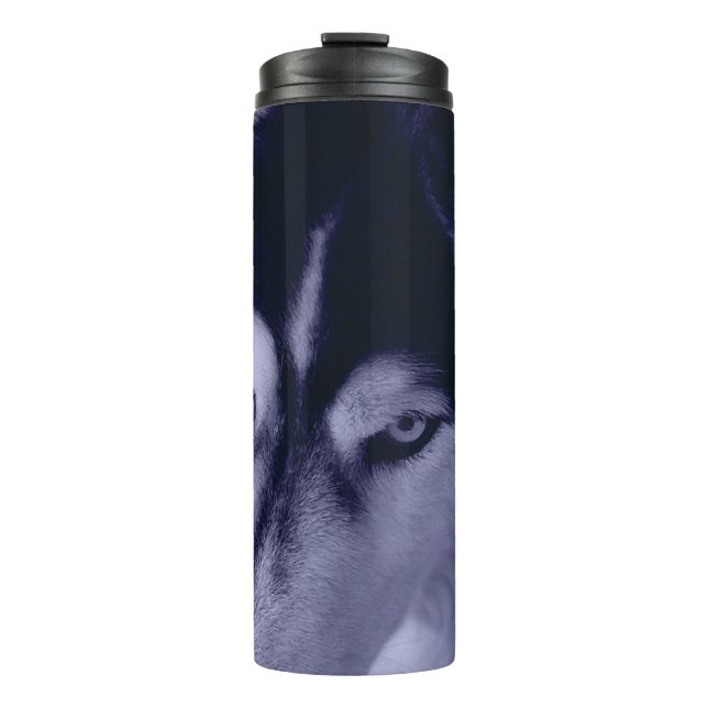 Bouteilles Isothermes Yeux de Husky Sibérien Féroce (Devant)