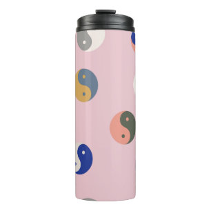 Bouteilles Isothermes Yin et yang motif sans faille, spirituel répétable