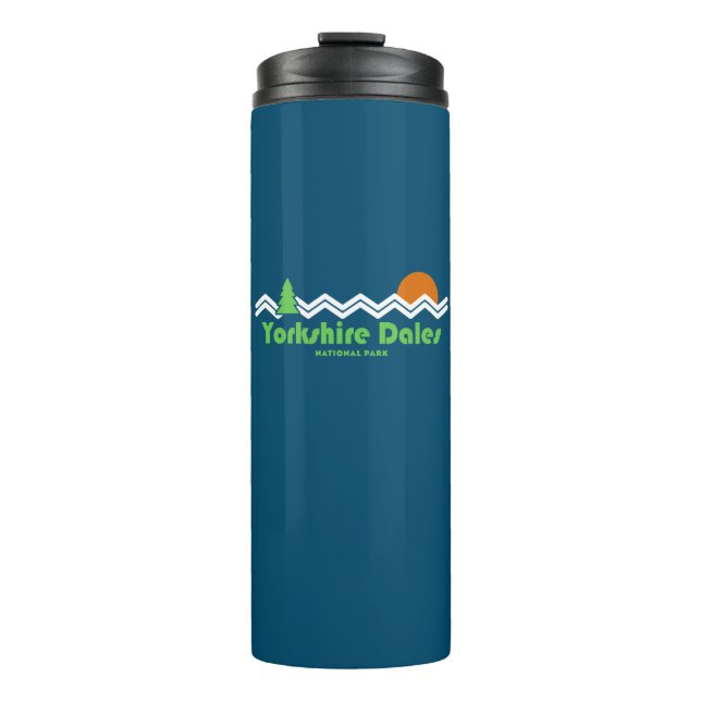 Bouteilles Isothermes Yorkshire Dales National Park Retro (Devant)