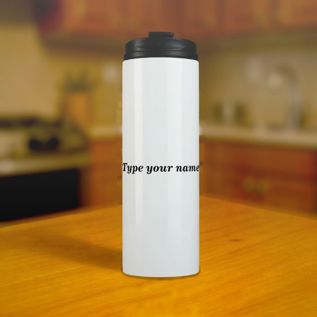 Bouteilles Isothermes Your Name on White Tumbler (White tumbler with your name)