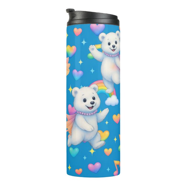 Bouteilles Isothermes Zarah the Dancing Polar Bear Thermal Tumblers (Tourné sur la droite)