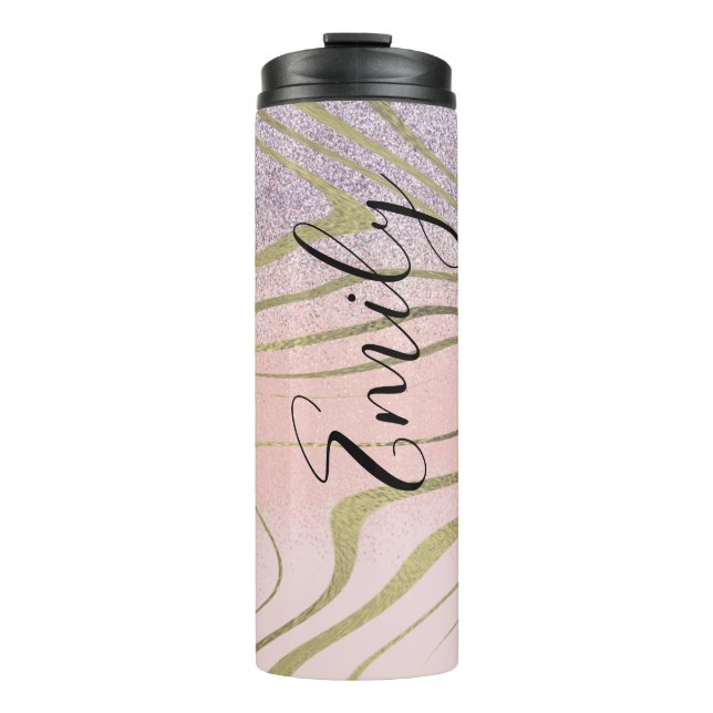 Bouteilles Isothermes Zebra Faux Gold (Devant)