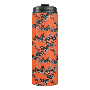 Bouteilles Isothermes Zèbre orange sauvage moderne