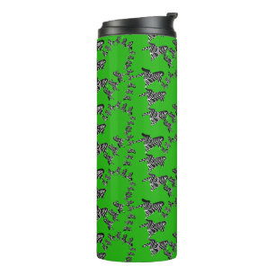 Bouteilles Isothermes Zèbre vert sauvage moderne