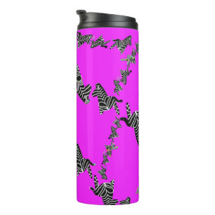 Bouteilles Isothermes Zèbre violet sauvage moderne