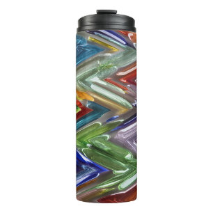 Bouteilles Isothermes Zigzag en verre coloré #56 -