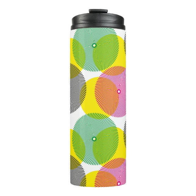 Bouteilles Isothermes Zigzags de brosse : Motif à main (Devant)